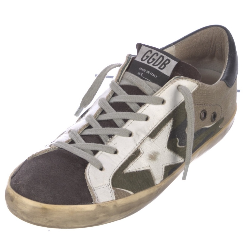 Golden Goose camouflage camo Superstar low top sneaker size 38